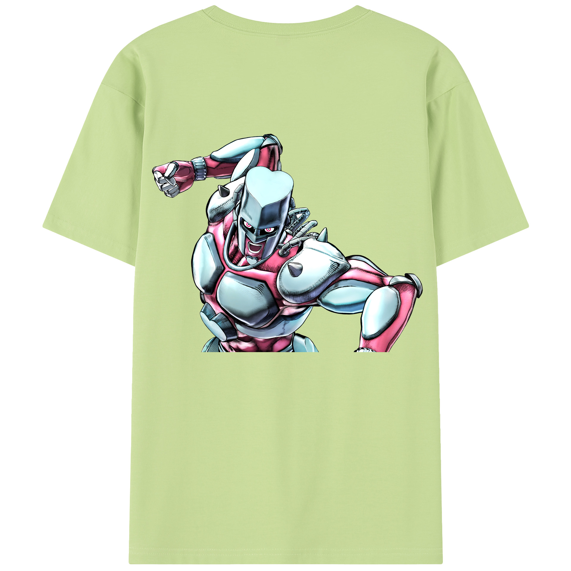 （画像用） ジョジョの奇妙な冒険 ひがしかた じょうすけ JoJo's Bizarre Adventure Higashikata Josuke 綿100％半袖Tシャツ（背面プリント）